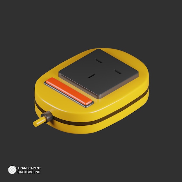 Gratis PSD isolerad 3d elektrisk multipelkontakt ikon