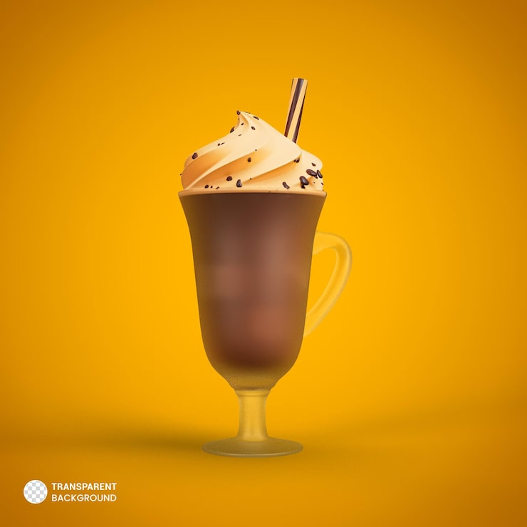 Gratis PSD isoleret kaffekopikon – 3d-rendering