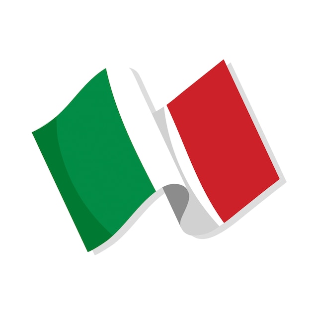 Gratis PSD italiensk flag