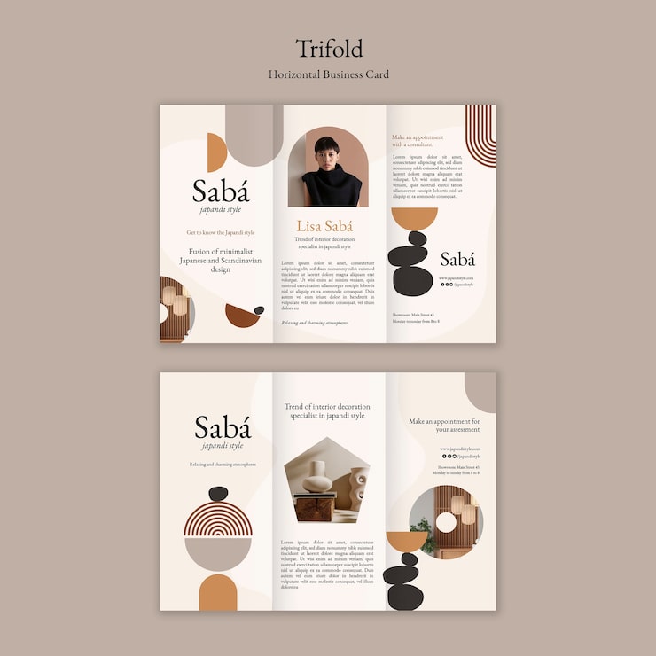 Gratis PSD japandi maldesign