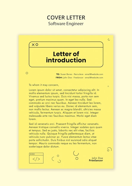 Gratis PSD jobbmal for programvareingeniør