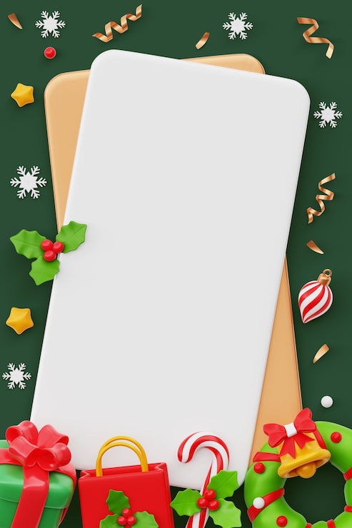 Gratis PSD jule lodret salg tomt banner baggrund