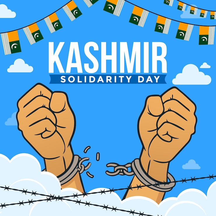 Gratis PSD kashmir solidaritet dagsdesign