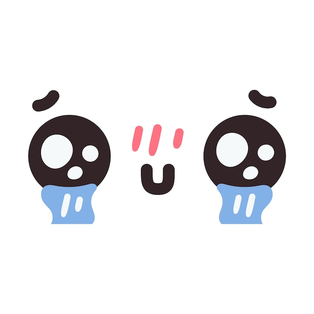 Gratis PSD kawaii-ansiktsuttrykk