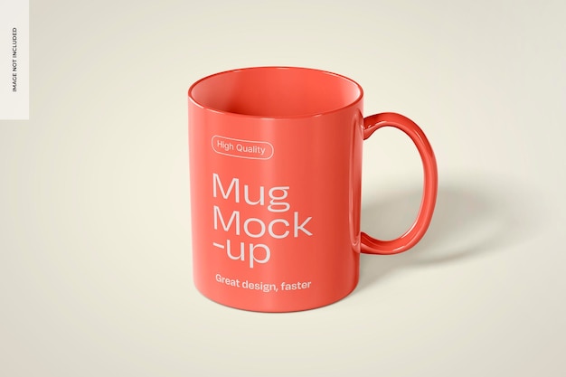 Gratis PSD kopp-mockup, frontvisning