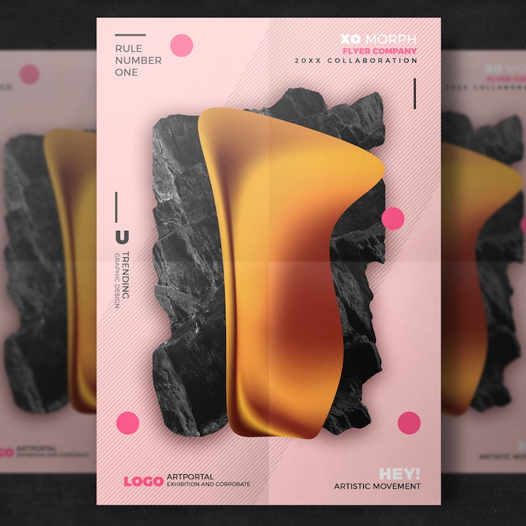 Gratis PSD kreativ **flyer** skabelon til events