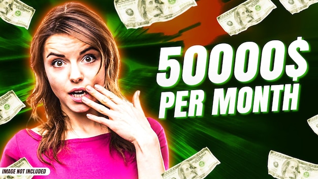 Gratis PSD kreativ youtube-mal for thumbnail-design