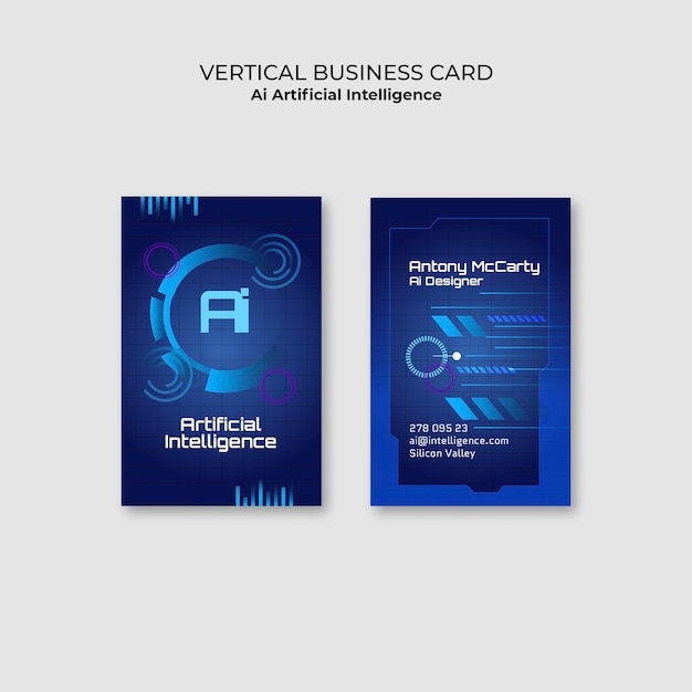 Gratis PSD kunstig intelligens skabelondesign