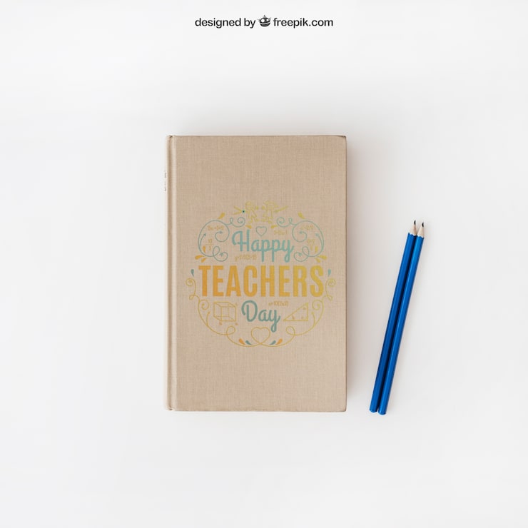 Gratis PSD lærerdags-mockup