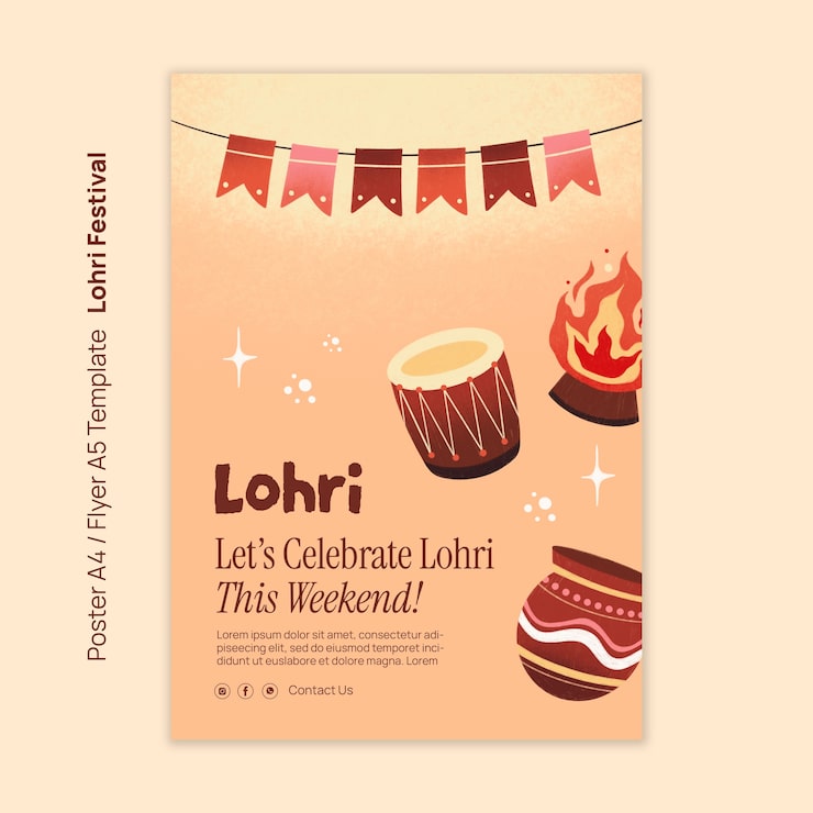 Gratis PSD lohri skabelon design