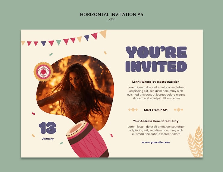 Gratis PSD lohri skabelon design