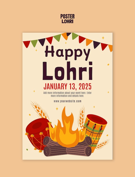 Gratis PSD lohri skabelon design