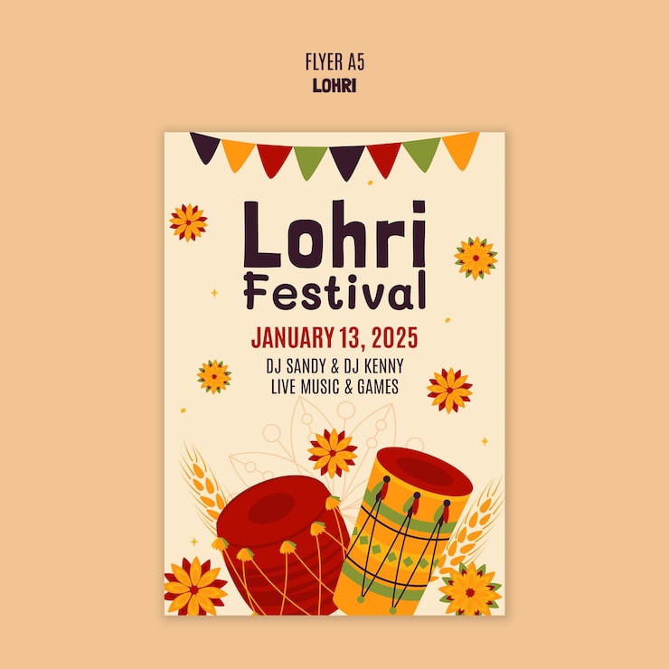 Gratis PSD lohri skabelon design