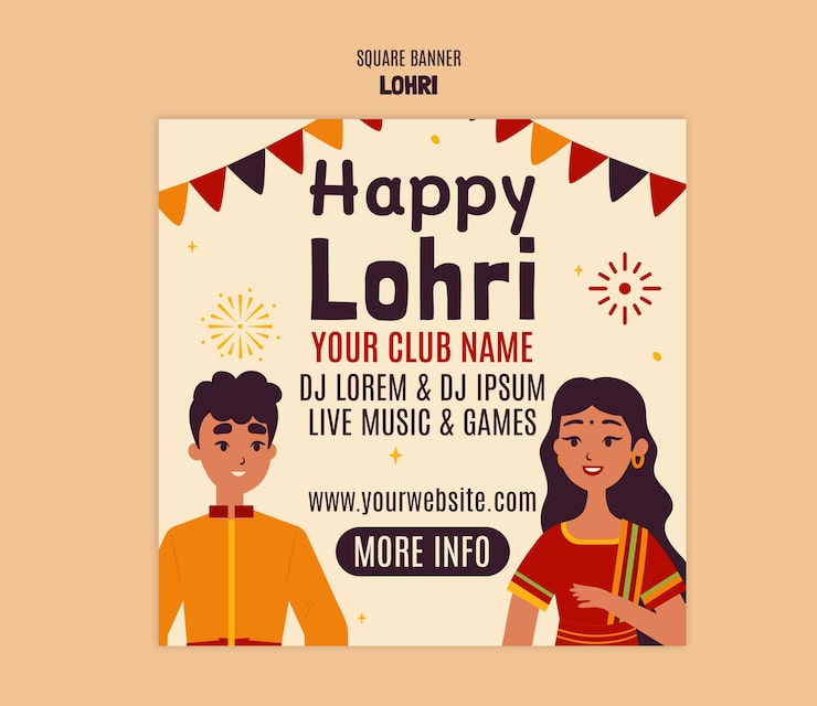 Gratis PSD lohri skabelon design