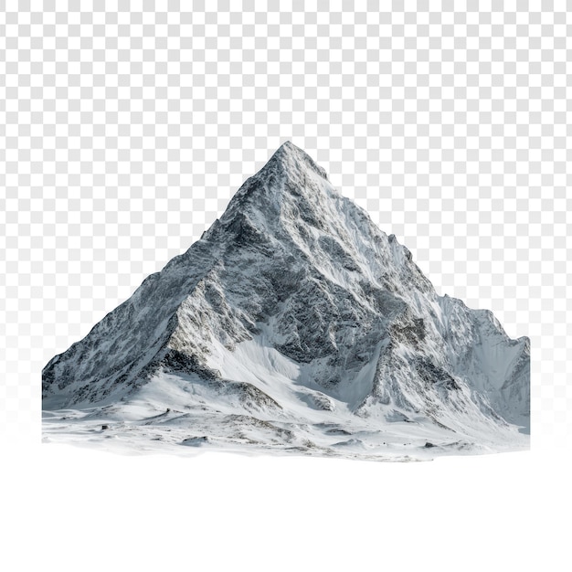 Gratis PSD majestätisk snötäckt bergstopp