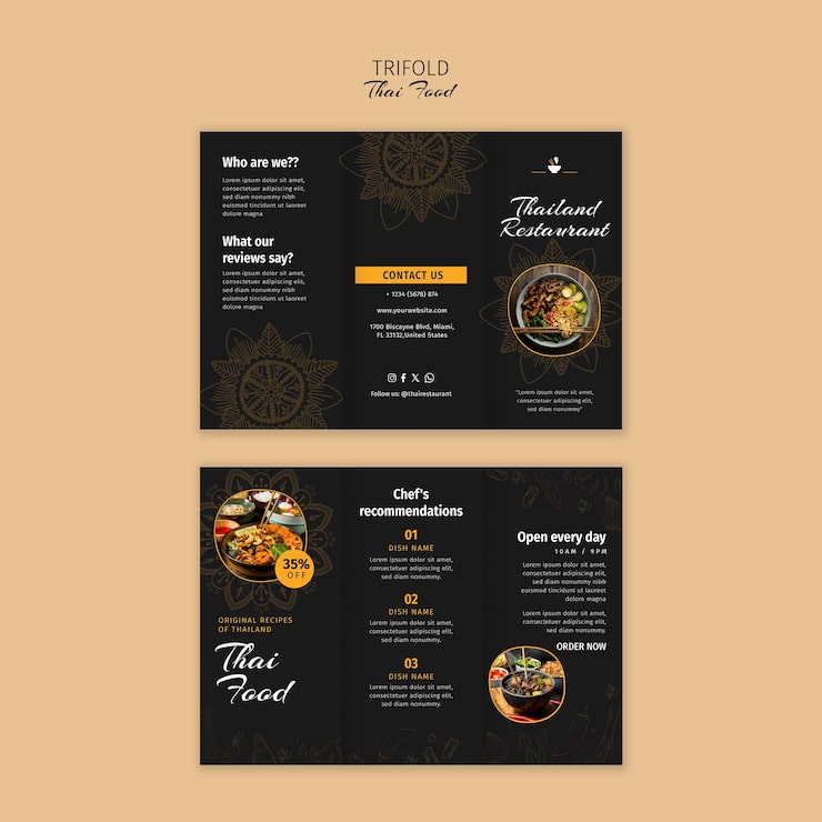 Gratis PSD mal for deilig thaimat