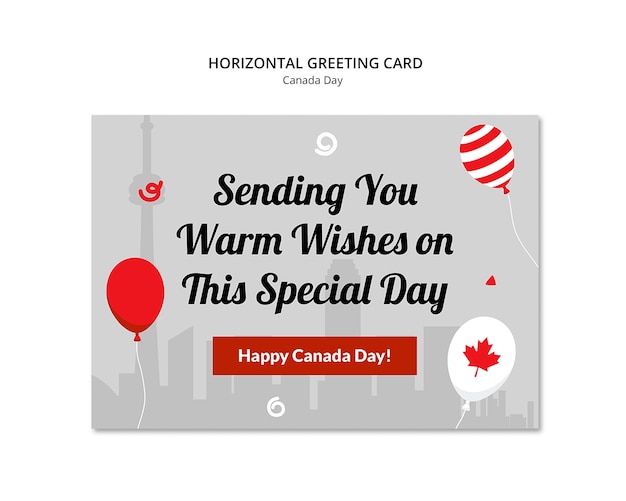Gratis PSD mal for feiring av canadas nasjonaldag