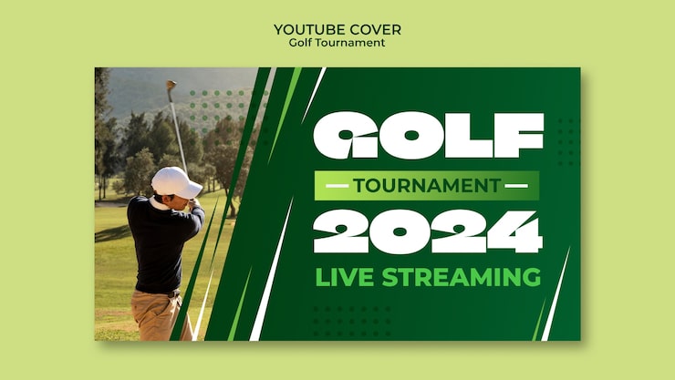 Gratis PSD mal for golf turnering design
