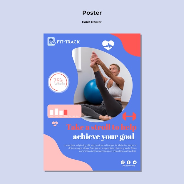 Gratis PSD mal for vanetracker med flat design
