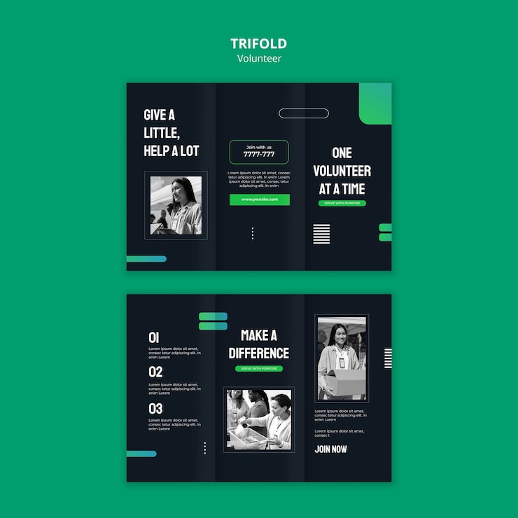 Gratis PSD maldesign for frivillige