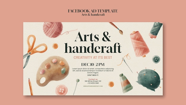 Gratis PSD maldesign for kunst og håndverk