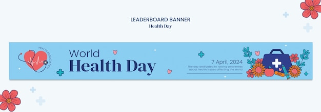 Gratis PSD maldesign for verdens helsedag