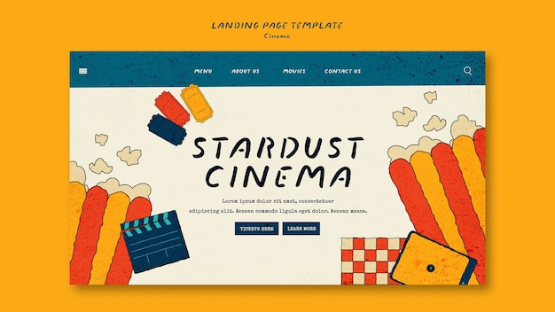 Gratis PSD maldesign med kitschy farger