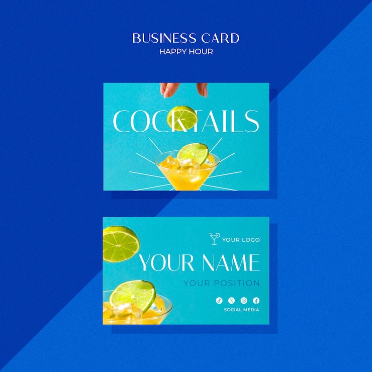 Gratis PSD mall för happy hour-design