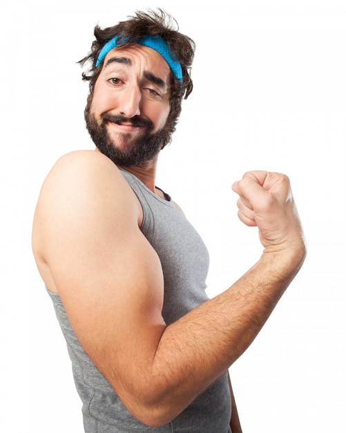 Gratis PSD mann klemmer biceps
