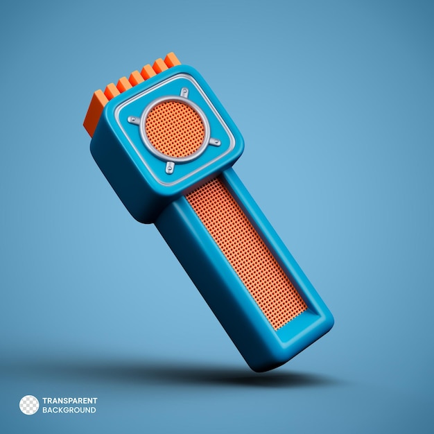 Gratis PSD megafon isolerad ikon 3d-rendera illustration
