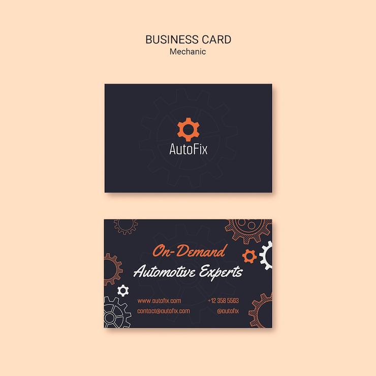 Gratis PSD mekaniker mall design