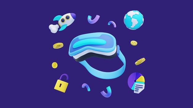Gratis PSD metaverse-baggrunde
