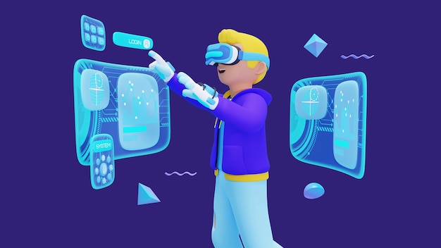 Gratis PSD metaverse-baggrunde