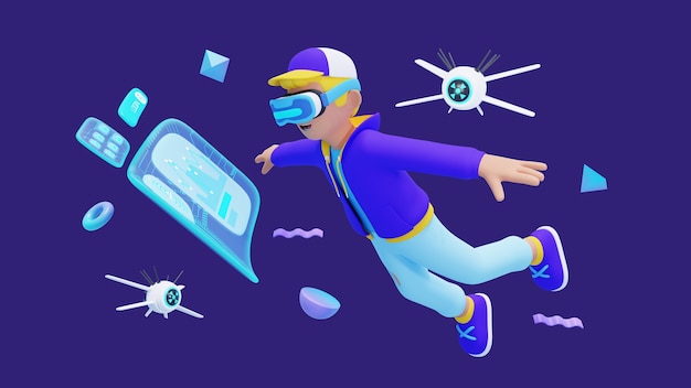 Gratis PSD metaverse-poseringsbakgrunder