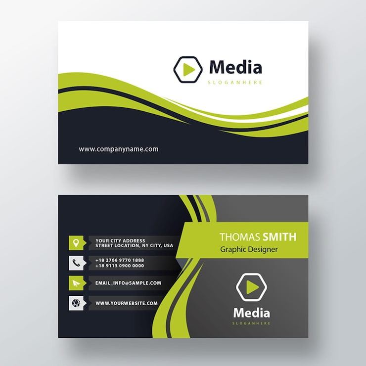 Gratis PSD minimal psd visitkort skabelon