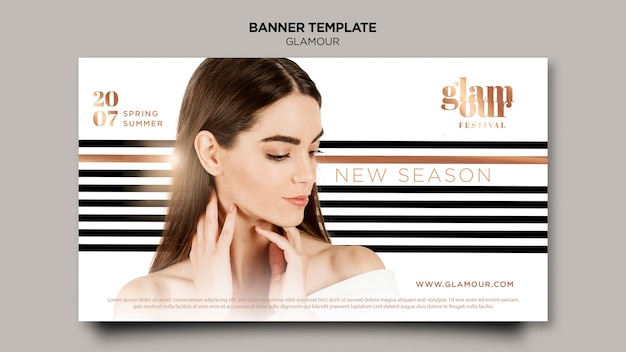 Gratis PSD modern glamour banner-mall