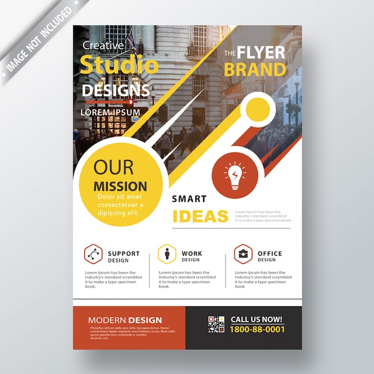 Gratis PSD modern løbeseddel skabelon