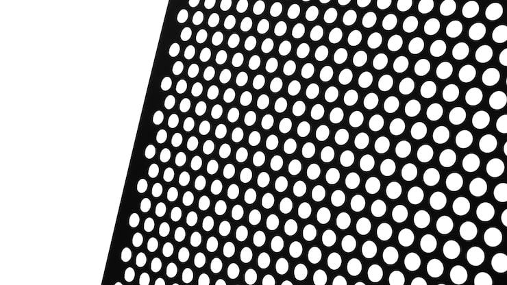 Gratis PSD nærbilde av mikroperforert plate