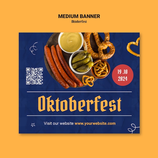 Gratis PSD oktoberfest-feiringsmal