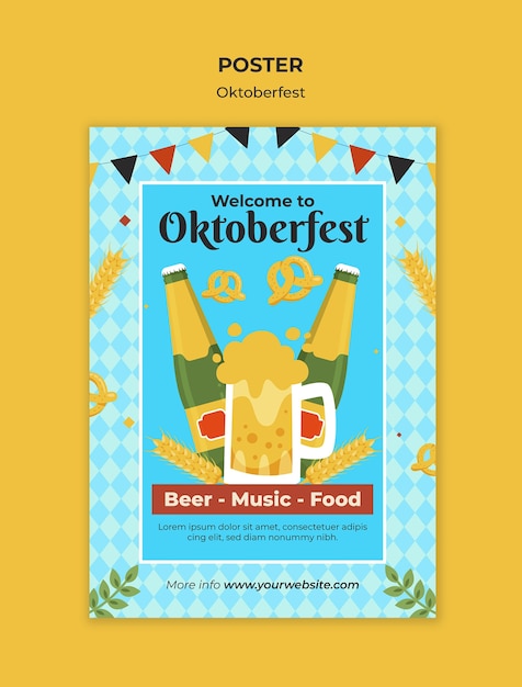 Gratis PSD oktoberfest mall design