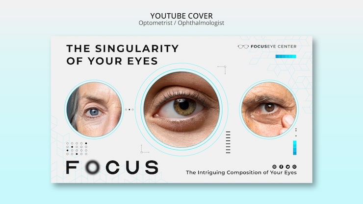 Gratis PSD optometrist skabelondesign