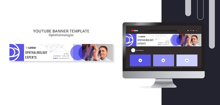 Gratis PSD optometrist skabelondesign