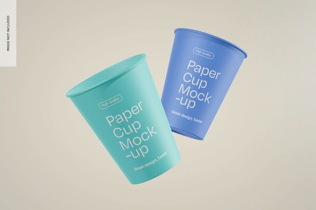 Gratis PSD papirkopper mockup