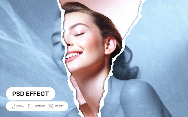 Gratis PSD pappersfotoeffekt