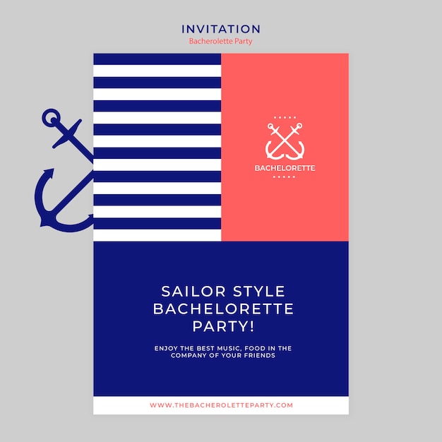 Gratis PSD polterabend invitation design