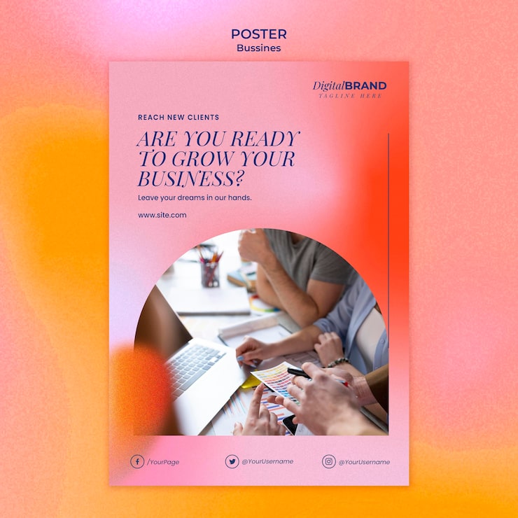 Gratis PSD print skabelon til forretningsudvikling