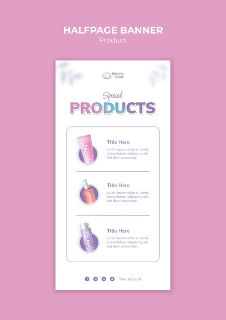 Gratis PSD produktskabelondesign