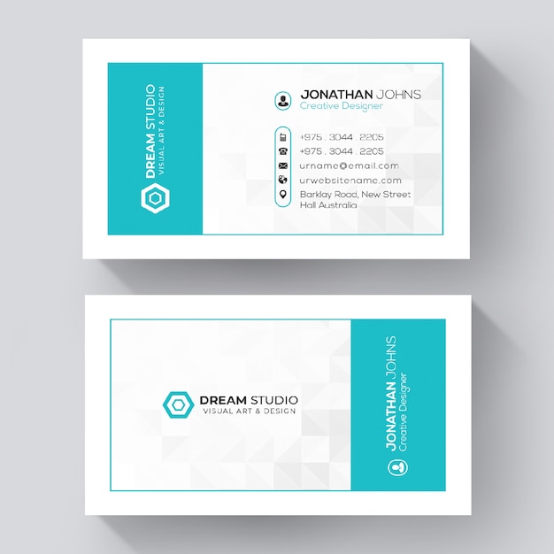 Gratis PSD professionelt visitkort