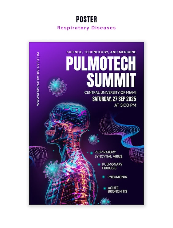 Gratis PSD pulmotech summit-plakatmal