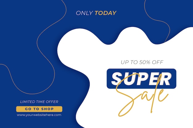 Gratis PSD rabatt super salg banner